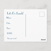 Uitnodiging tot uitreiking van een postkaart (Achterkant)