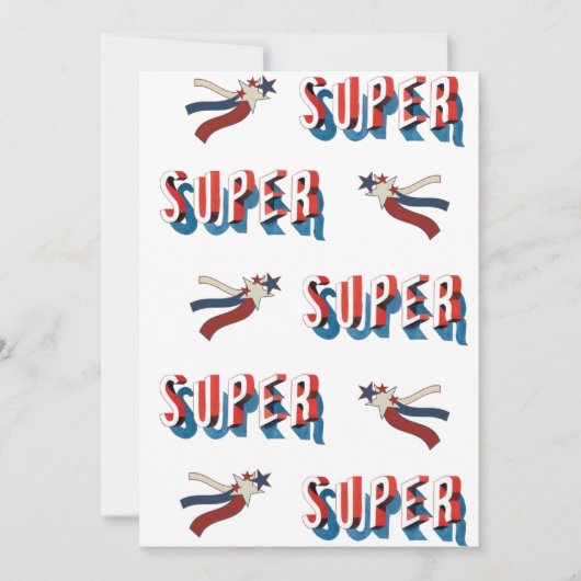 Uitnodiging tot uitreiking van Patriotic Super Sta (Voorkant)