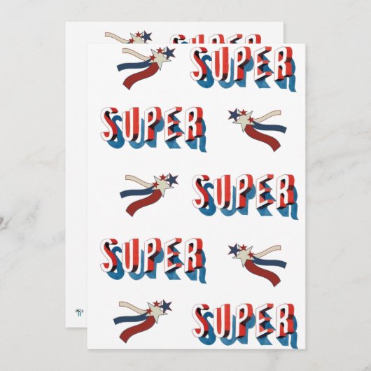 Uitnodiging tot uitreiking van Patriotic Super Sta (Voorkant / Achterkant)