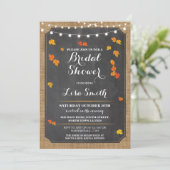 Uitnodiging tot uitroeping Herfst vrijgezellenfees (Staand voorkant)