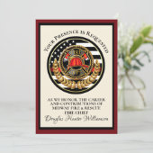 Uitnodiging tot uittreding/erkenning brandweervrou (Staand voorkant)