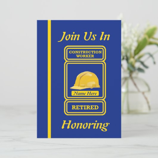 Uitnodiging tot uittreding uit de bouwnijverheid (Staand voorkant)