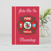 Uitnodiging tot uittreding uit de EMT-brandweerdie (Staand voorkant)