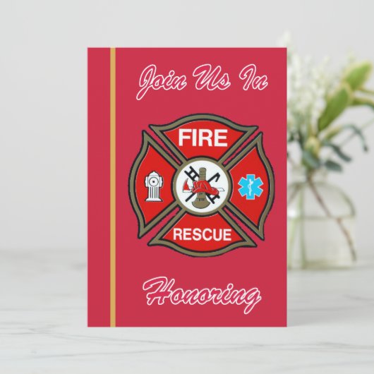 Uitnodiging tot uittreding uit de EMT-brandweerdie (Staand voorkant)