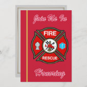 Uitnodiging tot uittreding uit de EMT-brandweerdie (Voorkant / Achterkant)