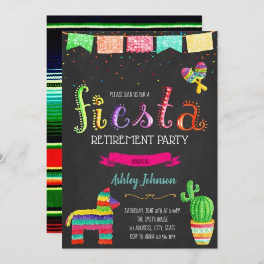 Uitnodiging tot uittreding uit de Fiesta-partij (Voorkant / Achterkant)