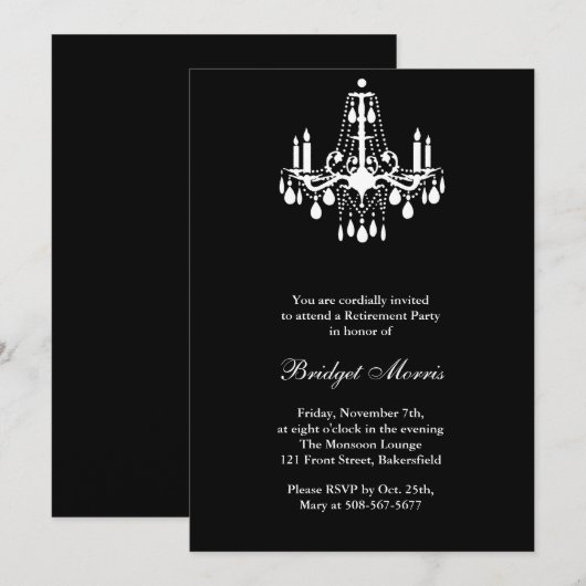 Uitnodiging tot uittreding uit de Grand Ballroom (Voorkant / Achterkant)