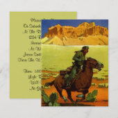 Uitnodiging tot uittreding uit de pony Express Pos (Voorkant / Achterkant)