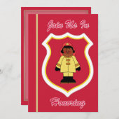 Uitnodiging tot uittreding uit de zwarte brandweer (Voorkant / Achterkant)