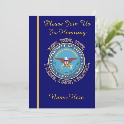 Uitnodiging tot uittreding uit het ministerie van (Staand voorkant)