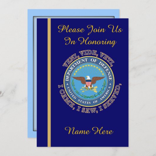 Uitnodiging tot uittreding uit het ministerie van  (Voorkant / Achterkant)