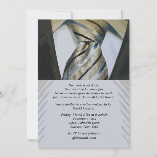 Uitnodiging tot uittreding uit het Stropdas (Voorkant)