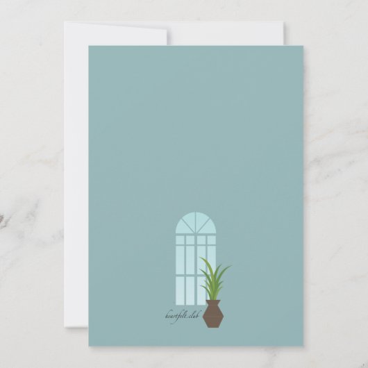 Uitnodiging tot uittreding uit interieur van resta (Achterkant)