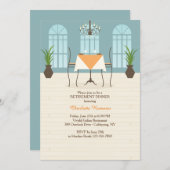 Uitnodiging tot uittreding uit interieur van resta (Voorkant / Achterkant)