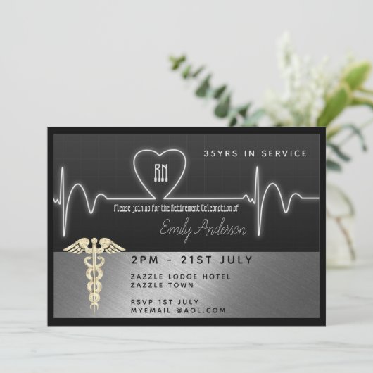 Uitnodiging tot uittreding uit verpleegkundige — z (Staand voorkant)