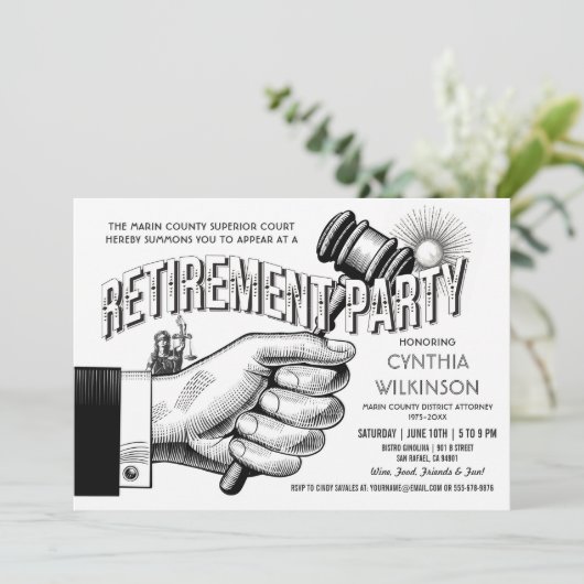 Uitnodiging tot uittreding van advocaten - partije (Staand voorkant)