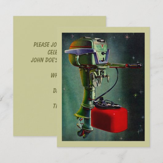 Uitnodiging tot uittreding van buitenboordmotoren  (Voorkant / Achterkant)