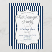 Uitnodiging tot uittreding van de marine Blue Silv (Voorkant / Achterkant)