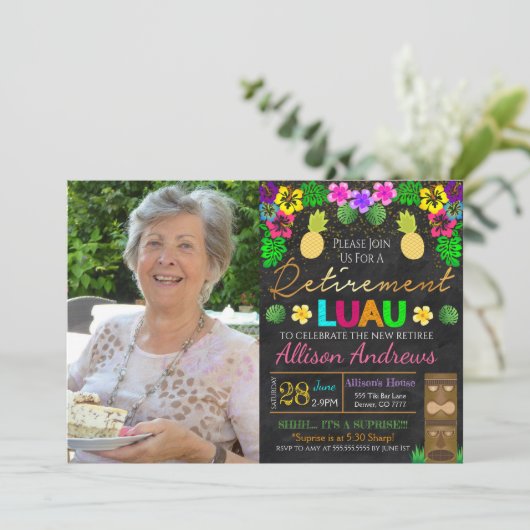 Uitnodiging tot uittreding van Luau (Staand voorkant)