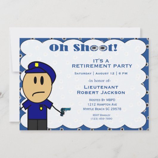 Uitnodiging tot uittreding van politieagenten (Voorkant)