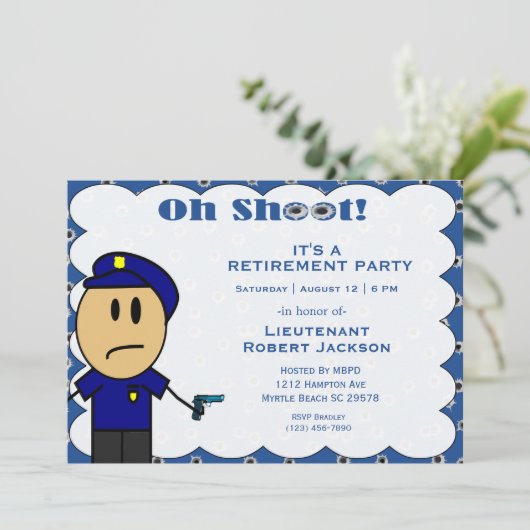 Uitnodiging tot uittreding van politieagenten (Staand voorkant)