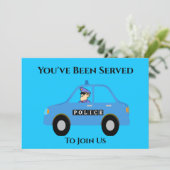 Uitnodiging tot uittreding van politieambtenaar (Staand voorkant)