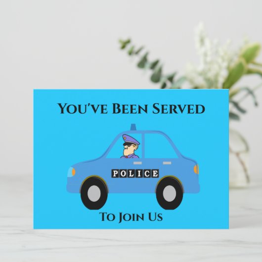 Uitnodiging tot uittreding van politieambtenaar (Staand voorkant)