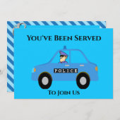 Uitnodiging tot uittreding van politieambtenaar (Voorkant / Achterkant)