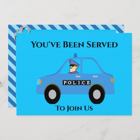 Uitnodiging tot uittreding van politieambtenaar (Voorkant / Achterkant)