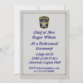 Uitnodiging tot uittreding van politiechef (Achterkant)