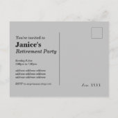 uitnodiging tot uittreding verpleegster (Achterkant)