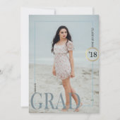 Uitnodiging tot uitvinding Blauwe Grijs Afstuderen (Voorkant)