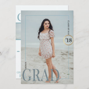 Uitnodiging tot uitvinding Blauwe Grijs Afstuderen