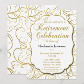 Uitnodiging tot uitvinding van White Gold Swirl (Voorkant / Achterkant)