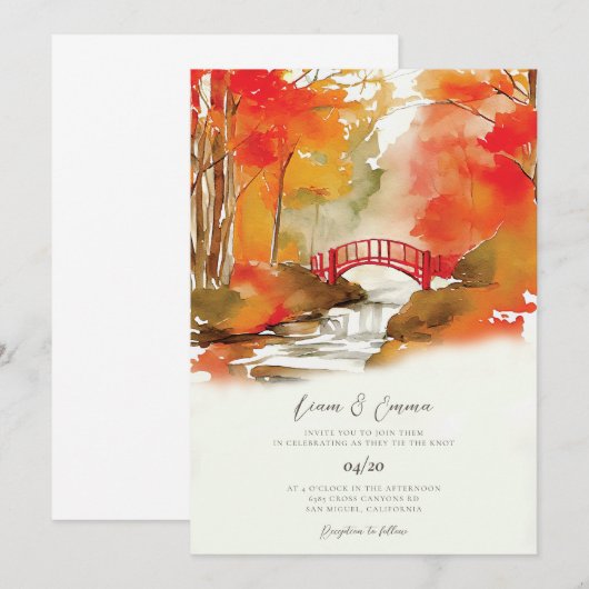 Uitnodiging tot uitwijking van de ridtische Herfst (Voorkant / Achterkant)