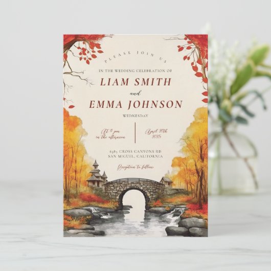 Uitnodiging tot uitwijking van de ridtische Herfst (Staand voorkant)