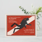 Uitnodiging tot uitwijking van de vlag van Scuba D (Staand voorkant)