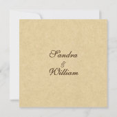 Uitnodiging tot uitwijking van elegante lederen (Achterkant)