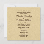 Uitnodiging tot uitwijking van elegante lederen (Voorkant)