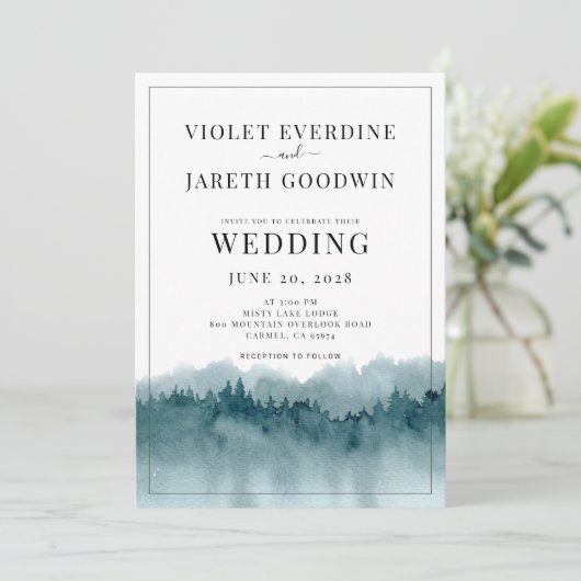 Uitnodiging tot uitwijking van het Waterverf bos (Staand voorkant)