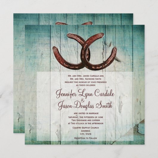 Uitnodiging tot uitwijking van huwelijk tussen rij (Voorkant / Achterkant)