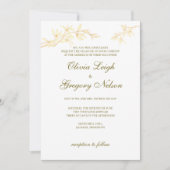 Uitnodiging tot uitwijking van Timless Flower Wedd (Voorkant)