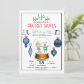 uitnodiging tot uitwisseling van geschenk voor ker (Staand voorkant)