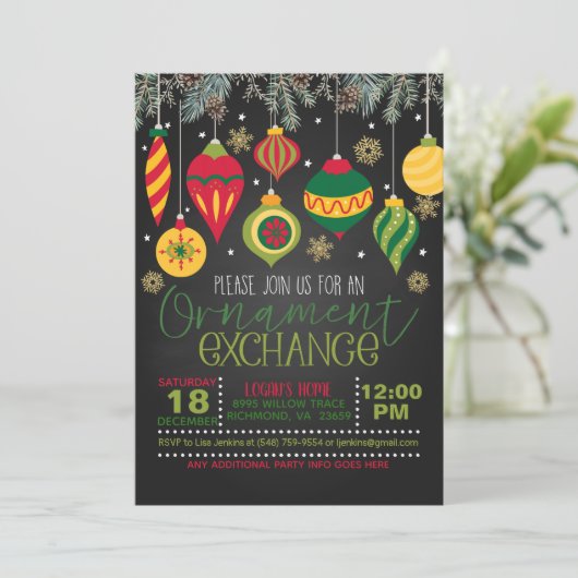 Uitnodiging tot uitwisseling voor sierdoeleinden - (Staand voorkant)