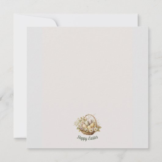 Uitnodiging tot uitzenden van Pasen (Achterkant)