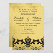 Uitnodiging tot uitzending over huwelijk tussen Da (Voorkant / Achterkant)