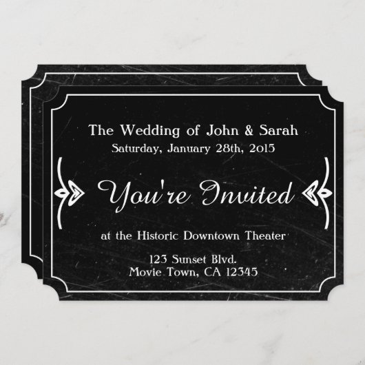 uitnodiging tot uitzending over uitzending van we (Voorkant / Achterkant)