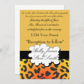 Uitnodiging tot uitzending van bruiloft in legant  (Voorkant / Achterkant)