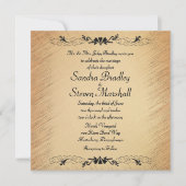 Uitnodiging tot uitzending van bruiloft in Rustic (Voorkant)