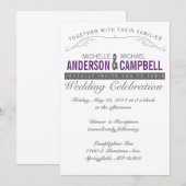 Uitnodiging tot uitzending van bruiloft in Rustic  (Voorkant / Achterkant)